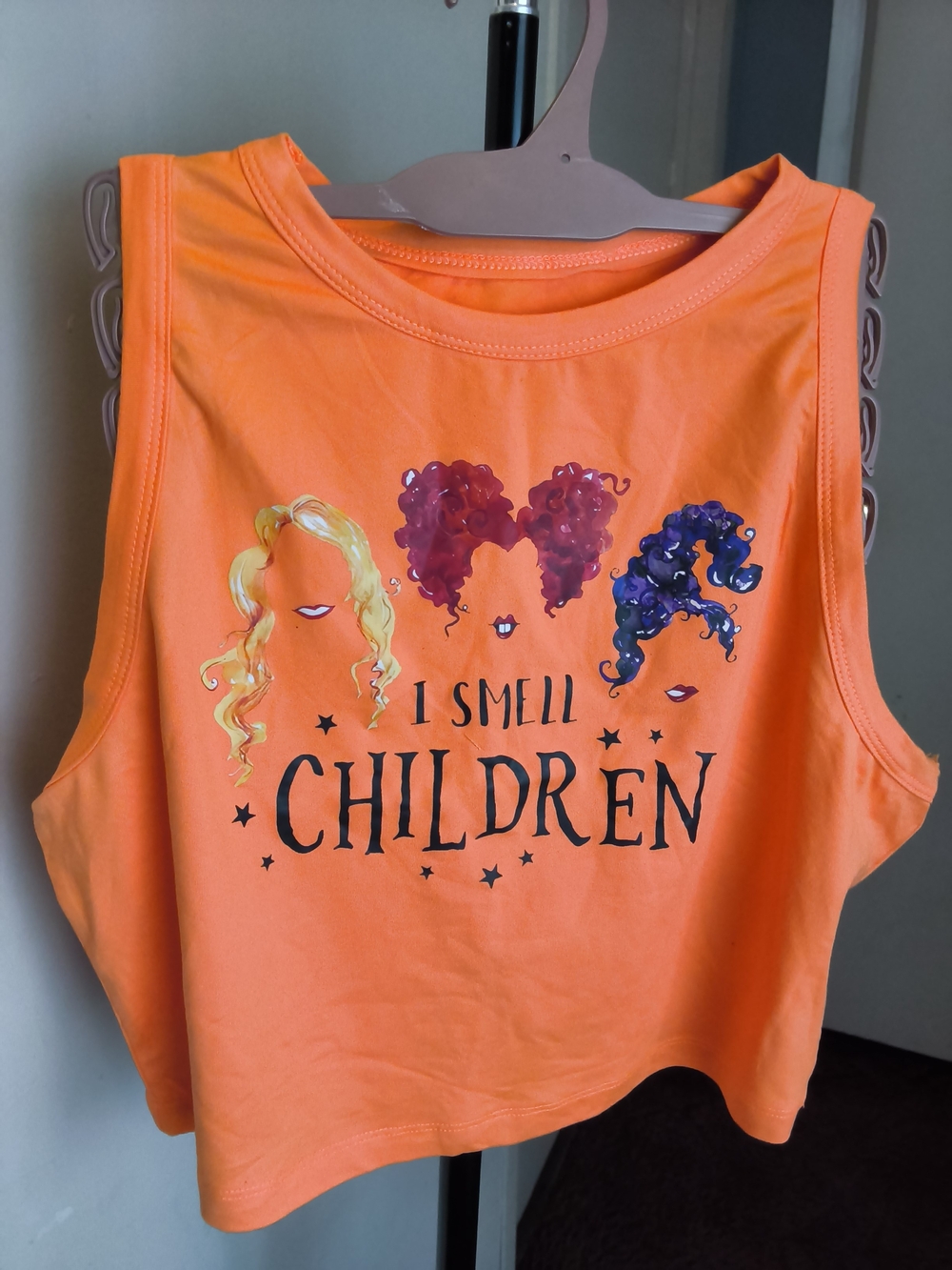 Orange Kids Graphic Tank Top - I Smell Children